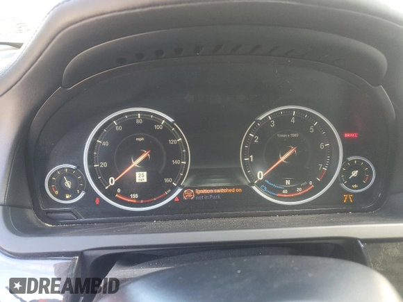 2015 BMW 7 Series 750Li with VIN WBAYE8C59FD780945, listed as a Copart auction lot 42730625 with 0 mi miles and Salvage Title. Bid and sale history available at carsss.com. Image 9.