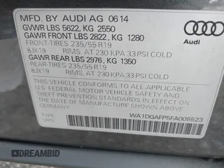 2015 Audi Q5 Premium Plus with VIN WA1DGAFP5FA005523, listed as a IAAI auction lot 42303313 with 105,426 mi miles and . Bid and sale history available at DreamBid. Image 9.