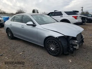 2022 Mercedes-Benz C 300 with VIN W1KAF4HB8NR016858, listed as a Copart auction lot 46455435 with 18,856 mi miles and Salvage Title. Bid and sale history available at DreamBid. Image 4.