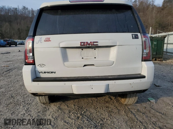 2020 GMC Yukon SLT with VIN 1GKS2BKC6LR277729, listed as a Copart auction lot 48570925 with 0 mi miles and Salvage Title. Bid and sale history available at carsss.com. Image 6.