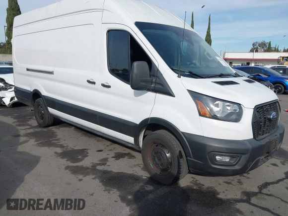 2021 Ford Transit Cargo with VIN 1FTBW3X82MKA19468, listed as a IAAI auction lot 41345565 with 67,485 mi miles. Bid and sale history available at carsss.com. Image 1.