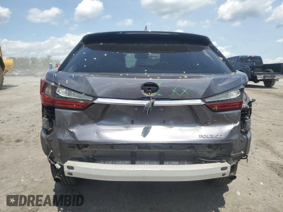 2016 Lexus RX 350 with VIN 2T2BZMCA4GC007572, listed as a Copart auction lot 54739925 with 78,694 mi miles and Salvage Title. Bid and sale history available at DreamBid. Image 6.