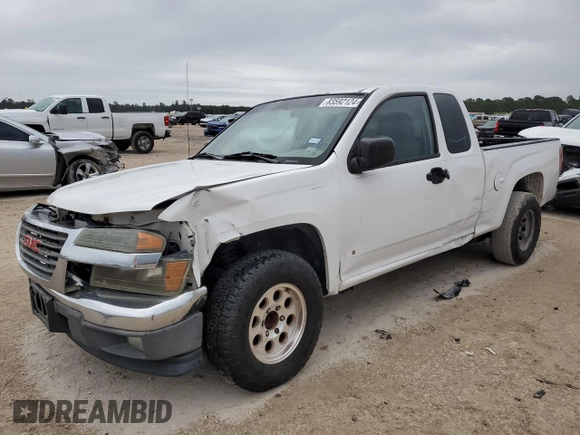 2008 GMC Canyon SLE1 with VIN 1GTCS199588155543, listed as a Copart auction lot 83592124 with 204,118 mi miles and Salvage Title. Bid and sale history available at carsss.com. Image 1.