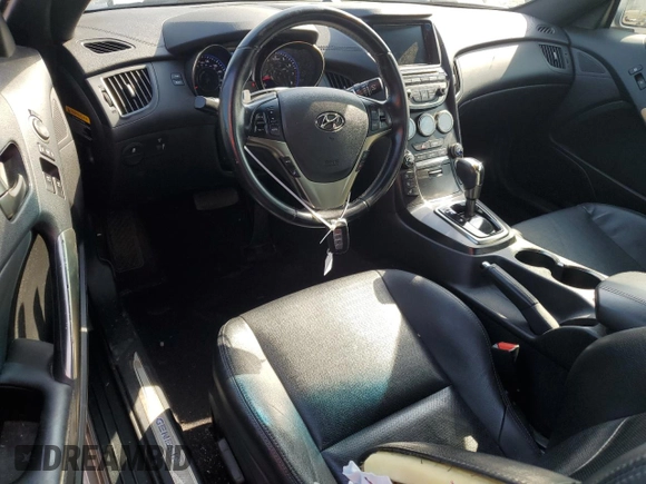 2013 Hyundai Genesis Coupe R-Spec with VIN KMHHU6KJ3DU112575, listed as a Copart auction lot 57287265 with 55,720 mi miles and Salvage title. Bid and sale history available at DreamBid. Image 8.