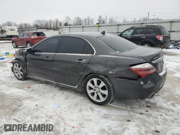 2010 Acura RL Technology with VIN JH4KB2F60AC001805, listed as a Copart auction lot 46323345 with 123,986 mi miles and Salvage Title. Bid and sale history available at DreamBid. Image 2.