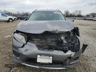 2016 Nissan Rogue SV with VIN KNMAT2MV3GP612157, listed as a Copart auction lot 49903025 with 0 mi miles and Salvage Title. Bid and sale history available at carsss.com. Image 5.