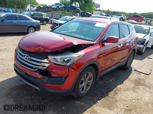 2014 Hyundai Santa Fe with VIN 5XYZT3LB1EG134837, listed as a IAAI auction lot 42454126 with 118,225 mi miles and . Bid and sale history available at DreamBid. Image 18.