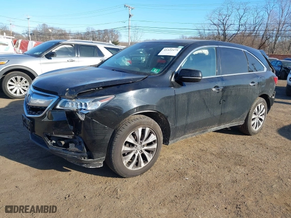 2016 Acura MDX w/Tech with VIN 5FRYD4H47GB015496, listed as a IAAI auction lot 41422475 with 146107 miles. Bid and sale history available at carsss.com. Image 20.