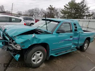 1997 Dodge Dakota with VIN 1B7GL23X6VS173527, listed as a Copart auction lot 48055295 with 154,418 mi miles and Salvage Title. Bid and sale history available at carsss.com. Image 11.