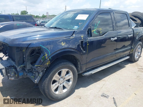 2021 Ford F-150 XL z VIN 1FTEW1CP2MKD90239, wystawiony jako IAAI lot #42342376 z przebiegiem 78 025 mil mil oraz . Historia ofert i sprzedaży dostępna na DreamBid. Obrazek 2.