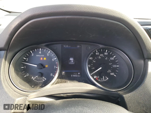 2020 Nissan Rogue S with VIN 5N1AT2MVXLC781105, listed as a Copart auction lot 50821855 with 51,602 mi miles and Salvage Title. Bid and sale history available at carsss.com. Image 9.