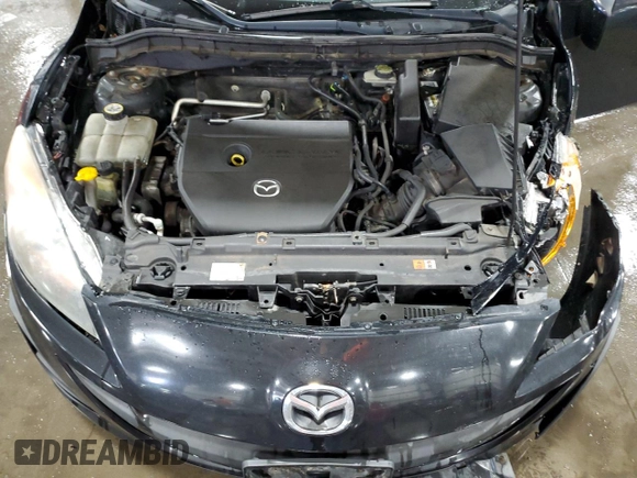 2010 Mazda 3 i Sport with VIN JM1BL1SFXA1264622, listed as a Copart auction lot 60656605 with 186,508 mi miles and Salvage title. Bid and sale history available at DreamBid. Image 11.