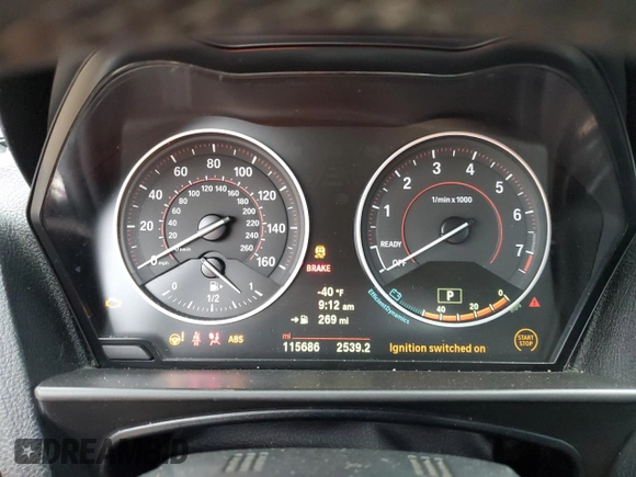2016 BMW 2 Series M235i with VIN WBA1M1C50GV393966, listed as a Copart auction lot 83044244 with 115,686 mi miles and Salvage Title. Bid and sale history available at carsss.com. Image 9.