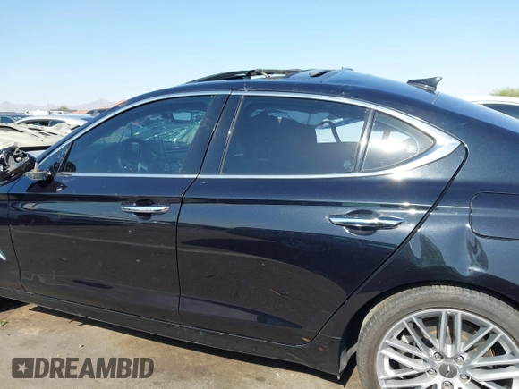 2020 Genesis G70 2.0T z VIN KMTG34LA0LU055791, wystawiony jako IAAI lot #42612619 z przebiegiem 74 582 mil mil oraz . Historia ofert i sprzedaży dostępna na DreamBid. Obrazek 14.