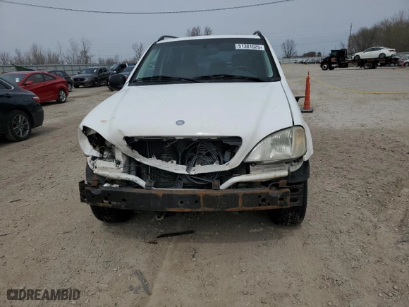 1999 Mercedes-Benz M-Class with VIN 4JGAB54E2XA061500, listed as a Copart auction lot 51301525 with 191,463 mi miles and Salvage Title. Bid and sale history available at carsss.com. Image 5.