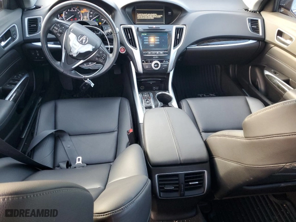 2020 Acura TLX with VIN 19UUB3F39LA000285, listed as a Copart auction lot 43385855 with 46,702 mi miles and Salvage Title. Bid and sale history available at carsss.com. Image 8.