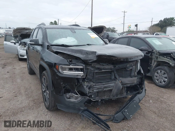 2021 GMC Acadia SLT with VIN 1GKKNMLS4MZ141920, listed as a IAAI auction lot 41149390 with 81,090 mi miles. Bid and sale history available at carsss.com. Image 1.
