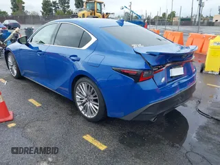 2022 Lexus IS with VIN JTHDA1D22N5121234, listed as a IAAI auction lot 41796892 with 63,902 mi miles. Bid and sale history available at carsss.com. Image 3.