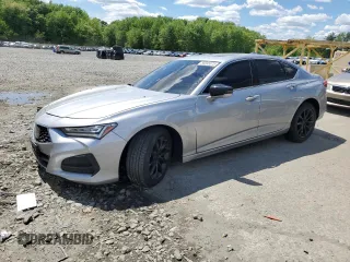 2021 Acura TLX with VIN 19UUB5F37MA011945, listed as a Copart auction lot 56095075 with 42,824 mi miles and Salvage title. Bid and sale history available at DreamBid. Image 1.