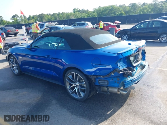 2017 Ford Mustang GT Premium с VIN 1FATP8FF4H5263034, выставлен на аукционе IAAI как лот 42135251 с пробегом 24 955 миль миль и . История ставок и продаж доступна на DreamBid. Изображение 3.