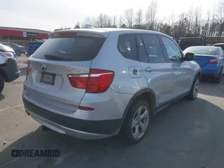 2012 BMW X3 28i with VIN 5UXWX5C58CL729049, listed as a IAAI auction lot 41611212 with 191,583 mi miles and . Bid and sale history available at DreamBid. Image 4.