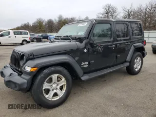 2019 Jeep Wrangler Unlimited Sport S z VIN 1C4HJXDN7KW618754, wystawiony jako Copart lot #47756065 z przebiegiem 38 372 mil mil oraz Szkoda całkowita • Salvage title. Historia ofert i sprzedaży dostępna na DreamBid. Obrazek 1.