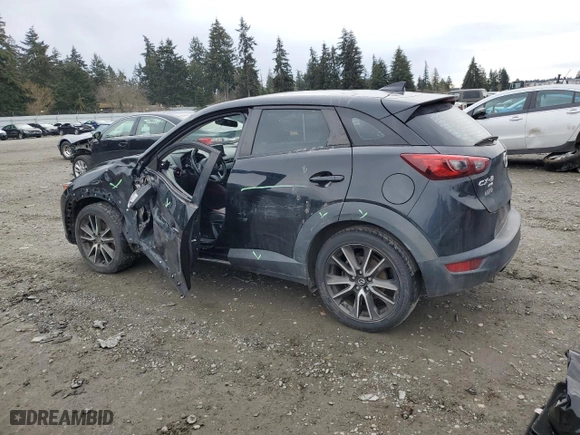 2017 Mazda CX-3 Touring with VIN JM1DKFC70H0162133, listed as a Copart auction lot 45349635 with 77,977 mi miles and Salvage Title. Bid and sale history available at carsss.com. Image 2.