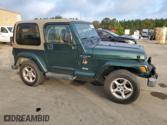 2001 Jeep Wrangler Sahara with VIN 1J4FA59SX1P367130, listed as a Copart auction lot 85755344 with 112,201 mi miles and Clean Title. Bid and sale history available at carsss.com. Image 4.