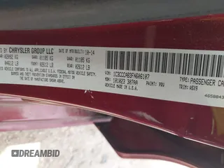 2015 Chrysler 200 Limited with VIN 1C3CCCAB3FN606107, listed as a IAAI auction lot 42062802 with 97,011 mi miles and . Bid and sale history available at DreamBid. Image 9.