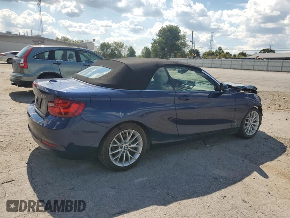 2016 BMW 2 Series 228i xDrive with VIN WBA1L9C50GV324969, listed as a Copart auction lot 72618854 with 71,300 mi miles and Salvage Title. Bid and sale history available at carsss.com. Image 3.