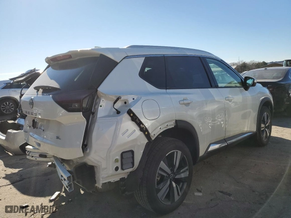 2023 Nissan Rogue SL with VIN 5N1BT3CA0PC835364, listed as a Copart auction lot 88916275 with 6,643 mi miles and Salvage Title. Bid and sale history available at carsss.com. Image 3.