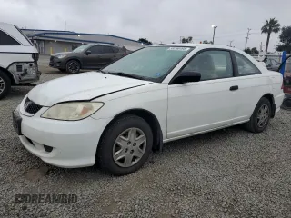 2005 Honda Civic VP z VIN 1HGEM22165L076289, wystawiony jako Copart lot #58258495 z przebiegiem 175 039 mil mil oraz Szkoda całkowita • Salvage title. Historia ofert i sprzedaży dostępna na DreamBid. Obrazek 1.