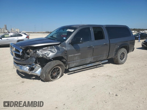 2004 Dodge Ram 2500 SLT with VIN 3D7KA28C24G189077, listed as a Copart auction lot 46672325 with 329,256 mi miles and Salvage Title. Bid and sale history available at carsss.com. Image 1.