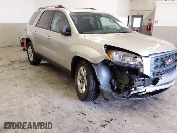 2014 GMC Acadia SLE with VIN 1GKKRPKD9EJ373583, listed as a IAAI auction lot 41586717 with 101,147 mi miles. Bid and sale history available at carsss.com. Image 1.