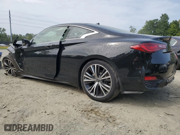 2021 Infiniti Q60 Luxe with VIN JN1EV7KL4MM470492, listed as a Copart auction lot 69246014 with 23,719 mi miles and Salvage title. Bid and sale history available at DreamBid. Image 2.