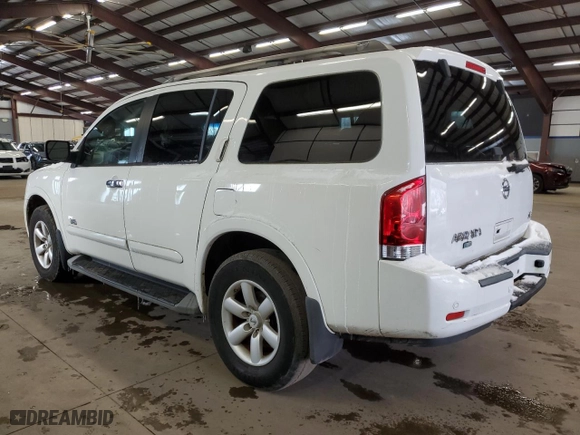 2008 Nissan Armada SE with VIN 5N1AA08C28N618303, listed as a Copart auction lot 85843884 with 184,594 mi miles and Clean Title. Bid and sale history available at carsss.com. Image 2.