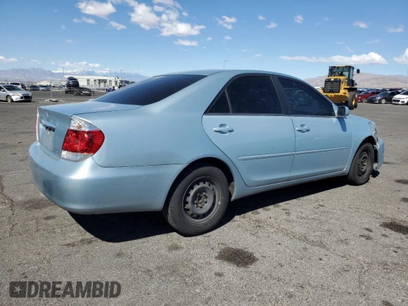 2006 Toyota Camry STD with VIN 4T1BE32K56U692800, listed as a Copart auction lot 52053485 with 165,310 mi miles and Clean Title. Bid and sale history available at carsss.com. Image 3.