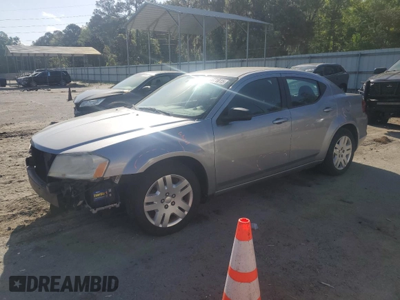 2013 Dodge Avenger SE with VIN 1C3CDZAB4DN572112, listed as a Copart auction lot 51771015 with 146,959 mi miles and Salvage Title. Bid and sale history available at DreamBid. Image 1.
