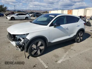 2023 Volvo C40 Recharge Pure Electric Ultimate with VIN YV4ED3GM8P2026121, listed as a Copart auction lot 42551215 with 0 mi miles and Salvage Title. Bid and sale history available at carsss.com. Image 1.