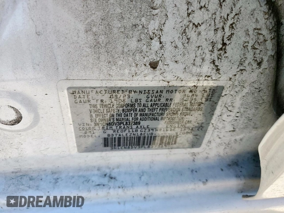 2023 Nissan Versa S z VIN 3N1CN8DV3PL837389, wystawiony jako Copart lot #52344195 z przebiegiem 26 249 mil mil oraz Szkoda całkowita • Salvage title. Historia ofert i sprzedaży dostępna na DreamBid. Obrazek 14.