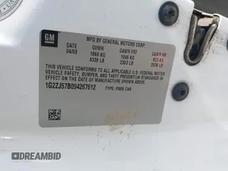 2009 Pontiac G6 1SB z VIN 1G2ZJ57B094267612, wystawiony jako IAAI lot #42467721 z przebiegiem 160 532 mil mil oraz . Historia ofert i sprzedaży dostępna na DreamBid. Obrazek 9.