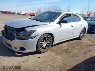 2012 Nissan Maxima 3.5 S with VIN 1N4AA5AP5CC846756, listed as a IAAI auction lot 42060602 with 210,370 mi miles. Bid and sale history available at carsss.com. Image 2.