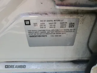 2011 Cadillac CTS with VIN 1G6DC5EYXB0156279, listed as a Copart auction lot 45128305 with Not Provided miles and Salvage Title. Bid and sale history available at DreamBid. Image 14.