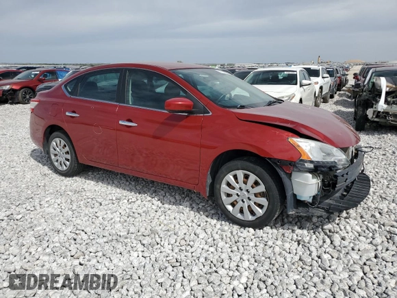 2014 Nissan Sentra SV with VIN 3N1AB7AP2EY326143, listed as a Copart auction lot 51165885 with 153,491 mi miles and Salvage Title. Bid and sale history available at DreamBid. Image 4.