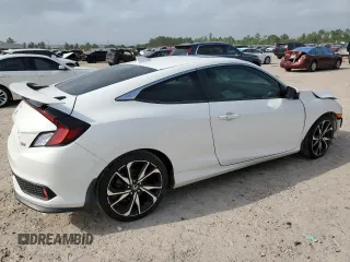 2019 Honda Civic Si with VIN 2HGFC3A51KH750102, listed as a Copart auction lot 52015295 with 65,824 mi miles and Salvage Title. Bid and sale history available at DreamBid. Image 3.