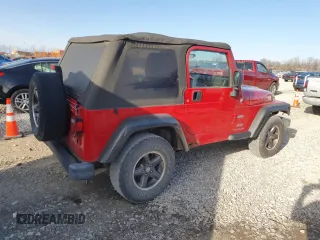 2004 Jeep Wrangler X z VIN 1J4FA39S84P736382, wystawiony jako Copart lot #49553815 z przebiegiem 162 751 mil mil oraz Czysty tytuł • Clean title. Historia ofert i sprzedaży dostępna na DreamBid. Obrazek 3.