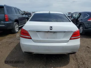 2014 Hyundai Equus Signature with VIN KMHGH4JH2EU074924, listed as a Copart auction lot 53826505 with 186,697 mi miles and Clean Title. Bid and sale history available at DreamBid. Image 6.