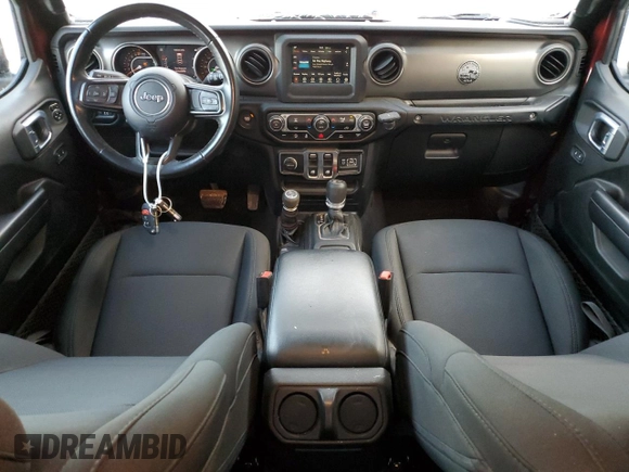 2021 Jeep Wrangler Willys with VIN 1C4HJXAGXMW723328, listed as a Copart auction lot 75887894 with 61,257 mi miles and Non repairable. Bid and sale history available at DreamBid. Image 8.
