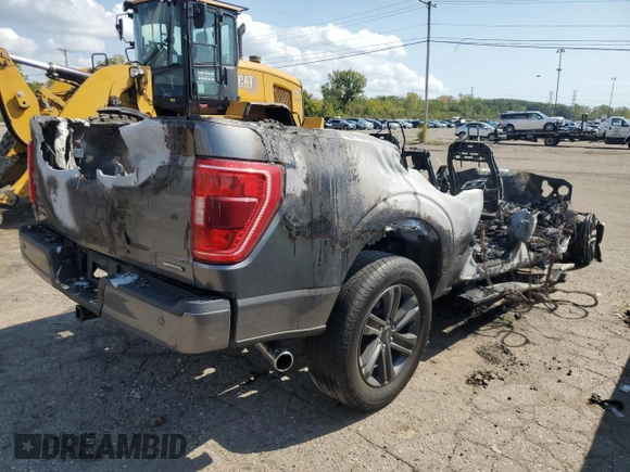 2023 Ford F-150 XL with VIN 1FTEW1EP8PFA21671, listed as a Copart auction lot 50507125 with 0 mi miles and Non Repairable. Bid and sale history available at carsss.com. Image 3.