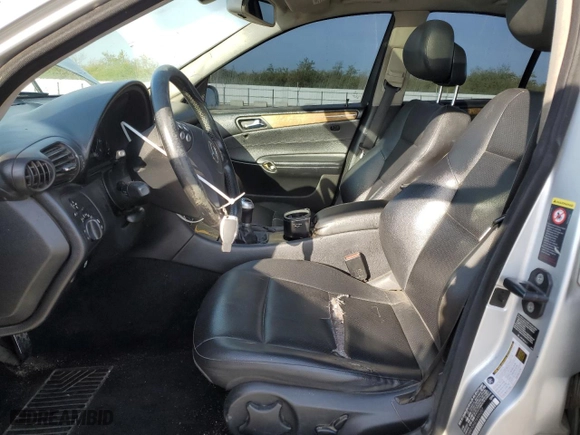 2007 Mercedes-Benz C-Class 2.5L Sport with VIN WDBRF52H37A926207, listed as a Copart auction lot 48433035 with 178,204 mi miles and Salvage Title. Bid and sale history available at carsss.com. Image 7.